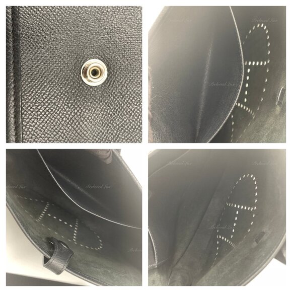 Authentic HERMES Black Epsom Evelyne I PM Crossbody Bag - Picture 12 of 15